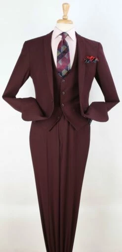 Royal Diamond Men's 3 Piece Fashion Suit - Slim Fit -Empire Shop sl302 30 1 1