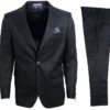Stacy Adams Men's 3 Piece Executive Slim Suit - Glen Check 2 Stacy Adams Men's 3 Piece Executive Slim Suit - Glen Check -Empire Shop sm101 01 charcoal