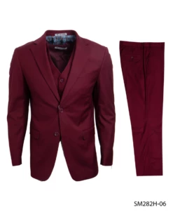 Stacy Adams Men's 3 Piece Executive Suit - Notch Lapel 12 Stacy Adams Men's 3 Piece Executive Suit - Notch Lapel -Empire Shop sm282h 06 07225