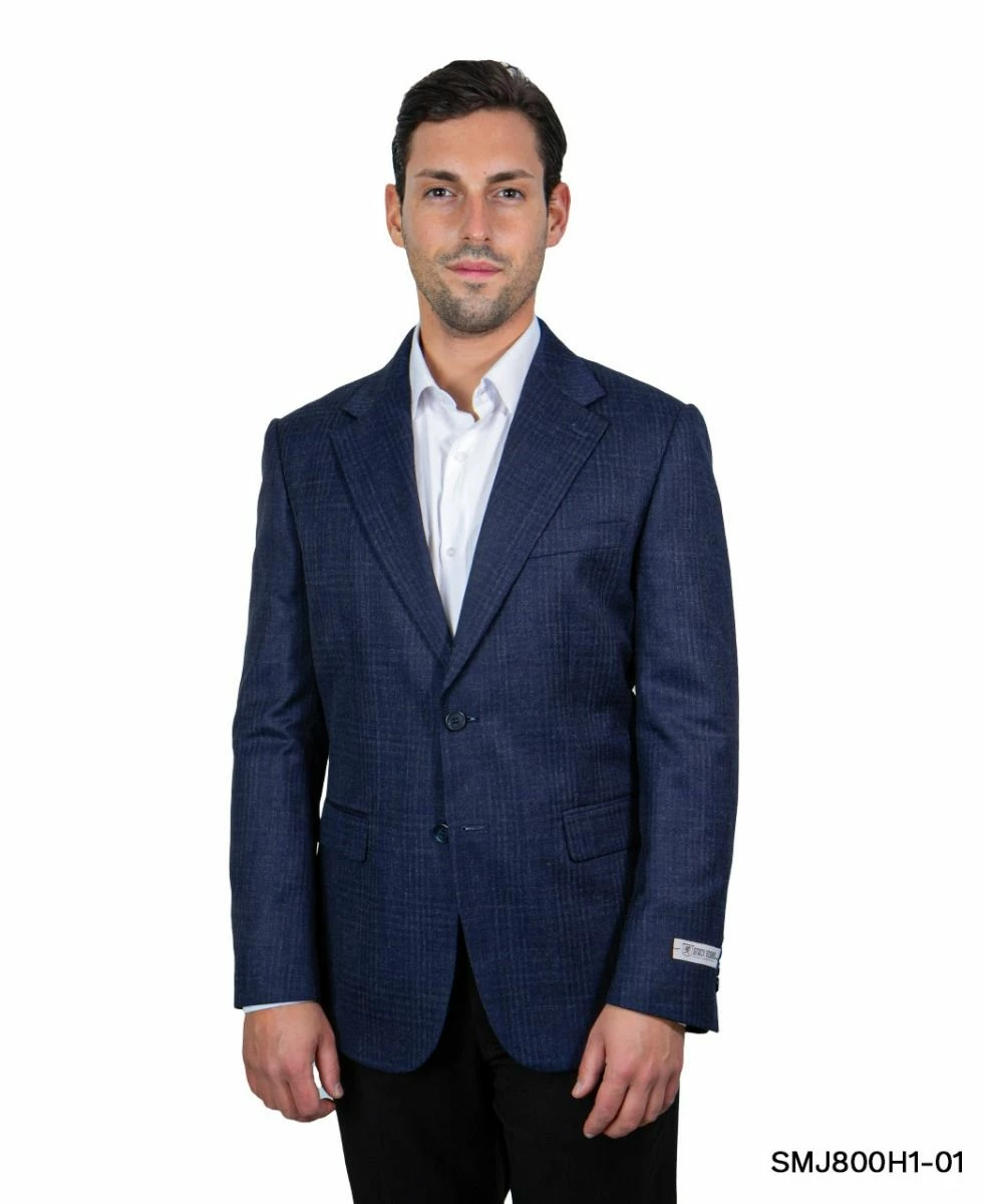 Stacy Adams Men's Hybrid Fit Sport Coat - Glen Check 3 Stacy Adams Men's Hybrid Fit Sport Coat - Glen Check