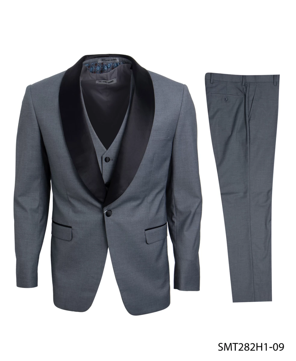 Stacy Adams Men's 3 Piece Tuxedo - Shawl Lapel 5 Stacy Adams Men's 3 Piece Tuxedo - Shawl Lapel - Image 3
