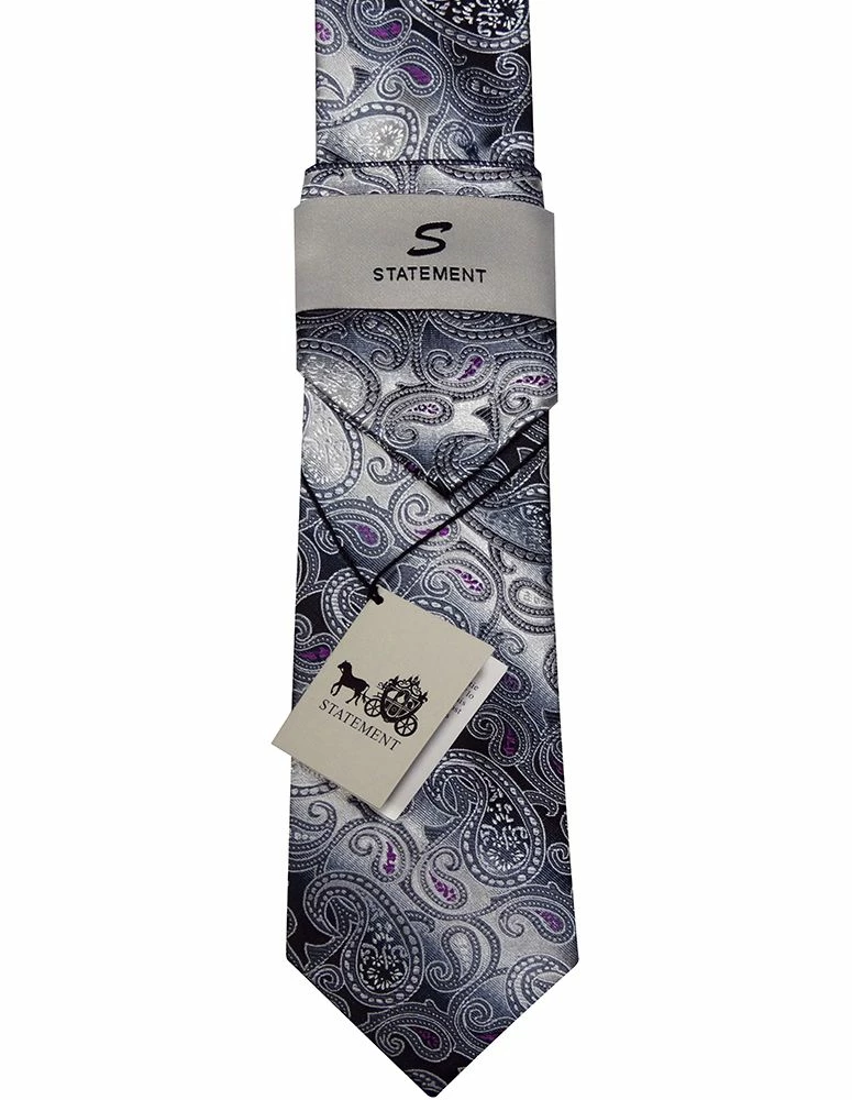 Statement Classic Tie Set- Textured Jacquard 5 Statement Classic Tie Set- Textured Jacquard - Image 3