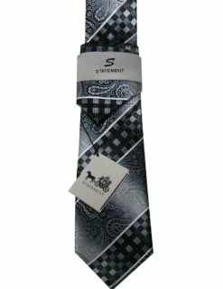Statement Classic Tie Set- Checker Stripe 8 Statement Classic Tie Set- Checker Stripe -Empire Shop t225 4