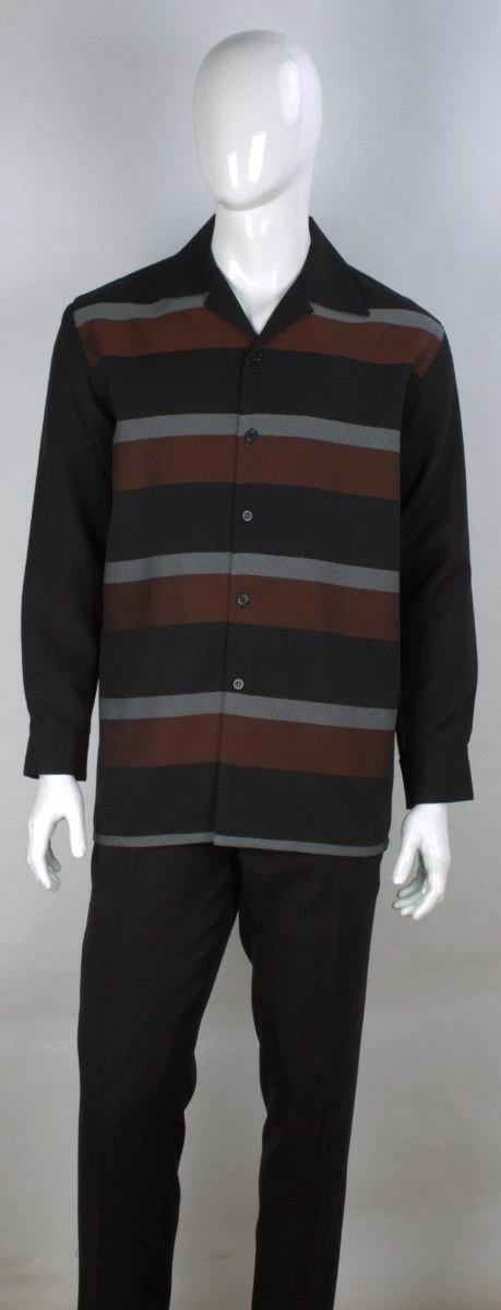 Royal Diamond Men's 2 Piece Walking Suit - Smooth Stripes 5 Royal Diamond Men's 2 Piece Walking Suit - Smooth Stripes - Image 3