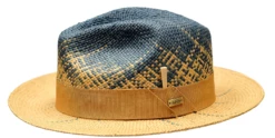 Bruno Capelo Men's Fedora Style Straw Hat - Gradient Colors