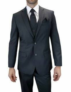 Statement Men's 100% Wool 3 Piece Suit - Bold Colors 11 Statement Men's 100% Wool 3 Piece Suit - Bold Colors -Empire Shop ts 2v charcoal