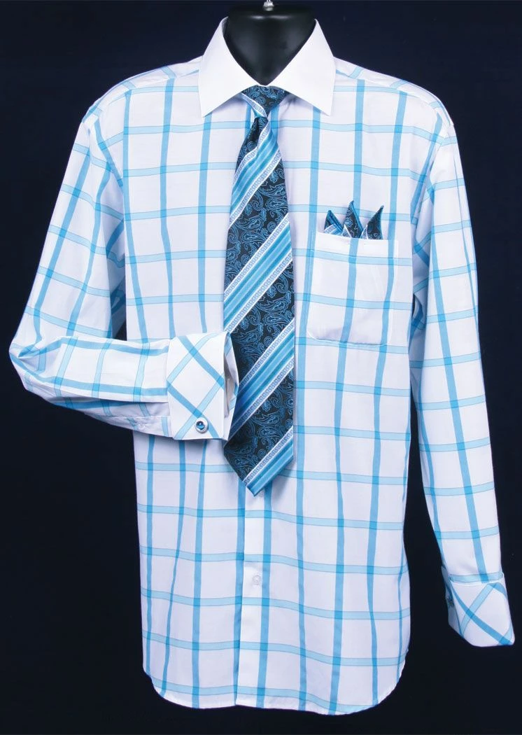 Daniel Ellissa Men's French Cuff Dress Shirt Set - Spread Collar 7 Daniel Ellissa Men's French Cuff Dress Shirt Set - Spread Collar - Image 5