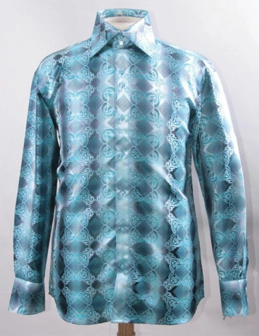 Daniel Ellissa Men's Fashion Dress Shirt - Vibrant Abstract 4 Daniel Ellissa Men's Fashion Dress Shirt - Vibrant Abstract - Image 2