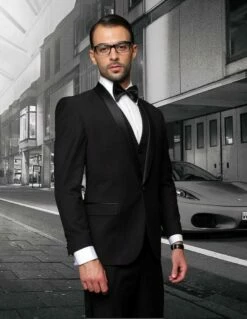 Statement Men's 3 Piece 100% Wool Tuxedo - Bold Colors