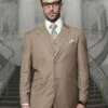 Statement Men's 3 Piece 100% Wool Fashion Suit - Big And Tall