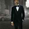 Statement Men's 2 Piece Suit - High Quality Velvet 2 Statement Men's 2 Piece Suit - High Quality Velvet -Empire Shop vl 100 black
