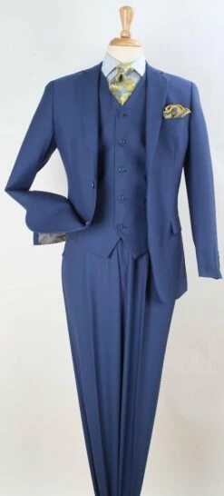 Apollo King Men's Outlet 100% Wool Suit - Classic Executive