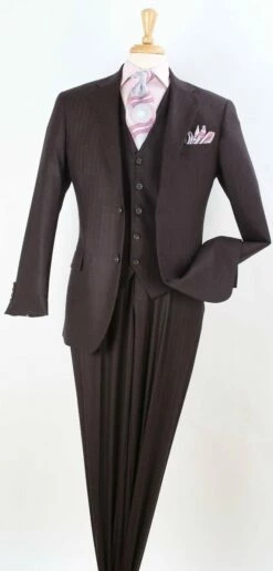 Apollo King Men's Outlet 100% Wool Suit - Classic Executive -Empire Shop w30306