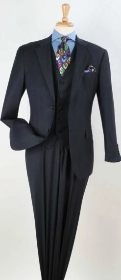 Apollo King Men's Outlet 100% Wool Suit - Classic Executive -Empire Shop w30307