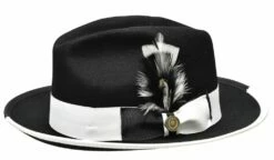 Bruno Capelo Men's Fedora Style Wool Hat - Firm Australian Wool -Empire Shop winstonbw opt