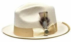 Bruno Capelo Men's Fedora Style Wool Hat - Firm Australian Wool -Empire Shop winstonebc opt 2