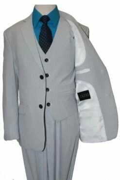 Tazio Boy's 3 Piece Houndstooth Suit - Elbow Patches