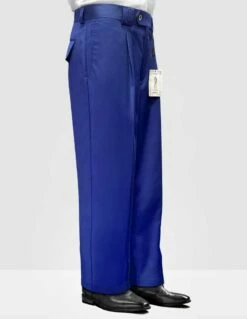 Statement Men's 100% Wool Pant - Pleated Wide Leg 40 Statement Men's 100% Wool Pant - Pleated Wide Leg -Empire Shop wp 100 royalblue