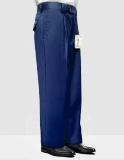 Statement Men's 100% Wool Pant - Pleated Wide Leg 31 Statement Men's 100% Wool Pant - Pleated Wide Leg -Empire Shop wp 100 sapphire