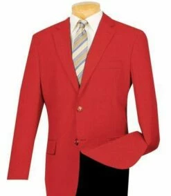 Vinci Men's Single Breasted Poplin Blazer - 2 Button Jacket -Empire Shop z 2pp red 1024x 9651c32b 6aa1 4e16 9013 7e71bce6817b 1024x