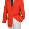 Vinci Men's Single Breasted Poplin Outlet Blazer - 3 Button -Empire Shop z 3pp red 2 28 28