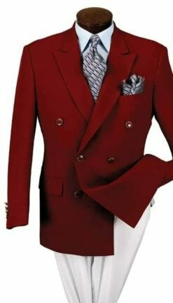 Vittorio St. Angelo Men's Double Breasted Blazer - Brass Buttons -Empire Shop z762ta 1 3 1